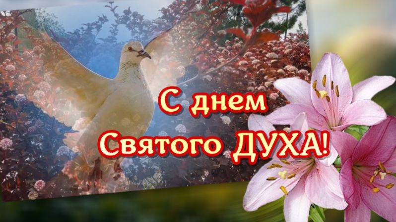 9 июня день Святого духа.  Дух святой, пусть звучит песнь тебе. С днем Святого духа