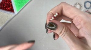 Простое КОЛЕЧКО ИЗ БИСЕРА на леске и проволоке пошагово.