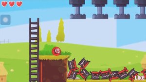 Красный Шар - мод на 1000 квадратов на уровне ! Игра Red Ball 4