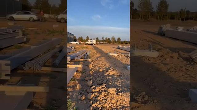 Строительство склада из ЛСТК  - 1 часть
