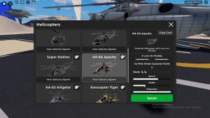ОБЗОР ВСЕХ ВЕРТОЛЕТОВ В WAR TYCOON ROBLOX!!