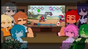 Реакция 13 карт на "fnf: indie cross" (friday night funkin) (Cuphead week)