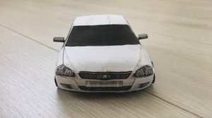 LADA PRIORA BLACK EDITION ИЗ БУМАГИ И КАРТОНА | ЧАСТЬ 1