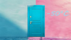 Бирюзовый Шарм + Арктическая Стойкость? Это наша новая дверь в частный дом с терморазрывом!