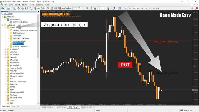 Индикатор для бинарных опционов Gann Made Easy