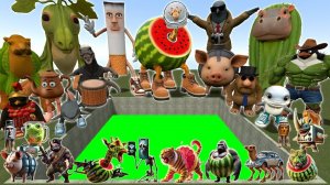 Итальянские мемы VS Спрунки Gmod|Мультики про Спрунке в ГАРРИС МОД