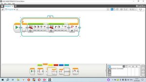 Управление роботом LEGO Mindstorms EV3 (езда по квадрату)