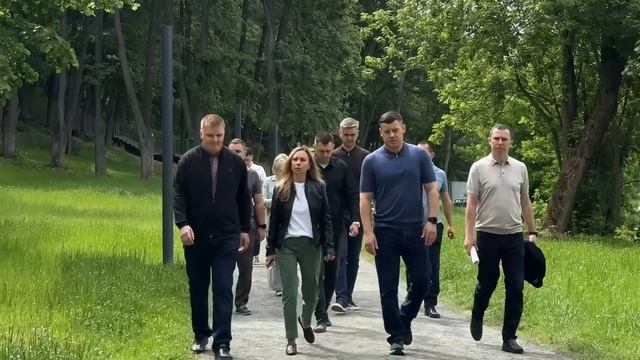 Ход благоустройства набережной в парке Талалихина проверил глава Подольска