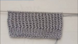 Универсальный узор 2/2  спицами поворотными и круговыми рядами.