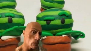 Лепим Новогоднию диораму по игре Plants vs zombies!!! 🎅☃️🎄