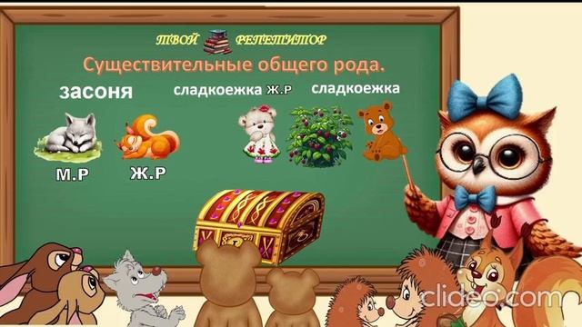 СОВУНЬИНА ШКОЛА. СУЩЕСТВИТЕЛЬНЫЕ ОБЩЕГО РОДА.