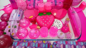 Розовый Прозрачный Слайм с Блёстками и Косметикой 💖✨