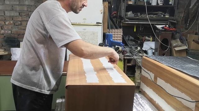 работа фрезером#акустика #шпон #колонки_для_дома