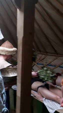 Йога баня ЯрадОм. Круглая соломенная парная, правильный пар и практики и звуки ..