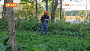 Тест-драйв бензиновой мотокосы VILLARTEC CB 242B и её обзор.