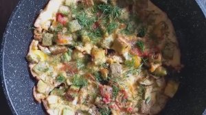 Кабачки и яйца! Вкуснейшая яичница за 15 минут из простых продуктов!