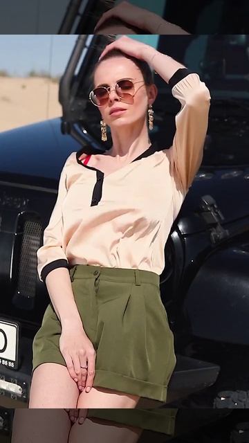 Стильные шорты с высокой посадкой смотреть онлайн