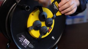 Силовой удлинитель на катушке Inforce 4 гнезда, с/з КГт 3х2,5 16A 30м IP44 GRANITE ZG 09-15-03