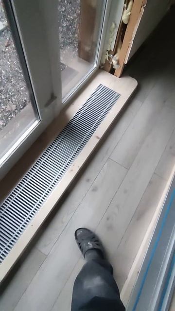 порог над батареей в полу своими руками. #wood #стройка #р смотреть онлайн