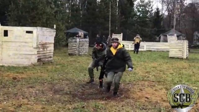Выездной лазертаг SCB на пейнтбольной площадке