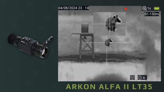 Медведь вместо кабана! Случай на охоте с Arkon Alfa II LT35