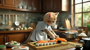 ✨Magical Kitten Garden Party at Night _ Cozy Animation Storytime 🍰🍣