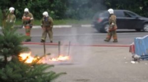 Тушение баллона с газом 17.06.2013