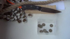 Архив. Рез каната. #42. WorkingKinfe 3. Х12МФ