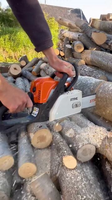STIHL - MS 180 огляд роботи смотреть онлайн
