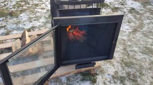 Распаковка — Печь-каменка КомфортПром Панорама Сталь