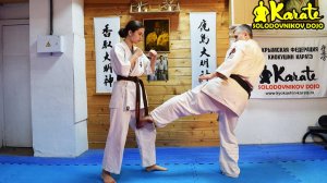 Отвлекающие удары Киокушин Каратэ | Distracting blows of Kyokushin Karate