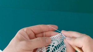 Скатерть крючком 120 са. Восьмая часть.