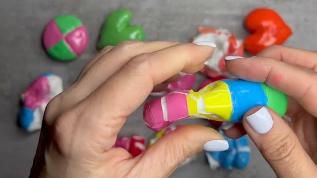 ASMR Satisfying video soft clay. Сlay crunch. Cute colorful crackling. смотреть онлайн
