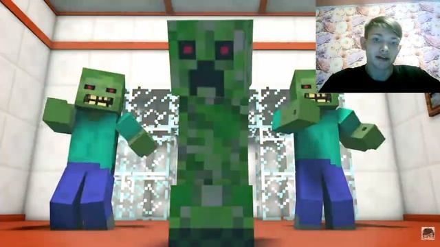 Реакция на НЯША КРИПЕР - Майнкрафт Клип Анимация | Песн смотреть онлайн