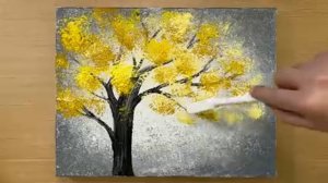 Как нарисовать дерево акрилом