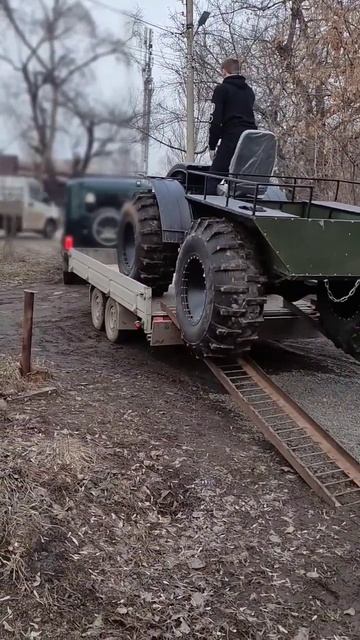 ДОСТАВКА ВЕЗДЕХОДА КЛИЕНТУ, ГРУЗИМ НА ПРИЦЕП смотреть онлайн