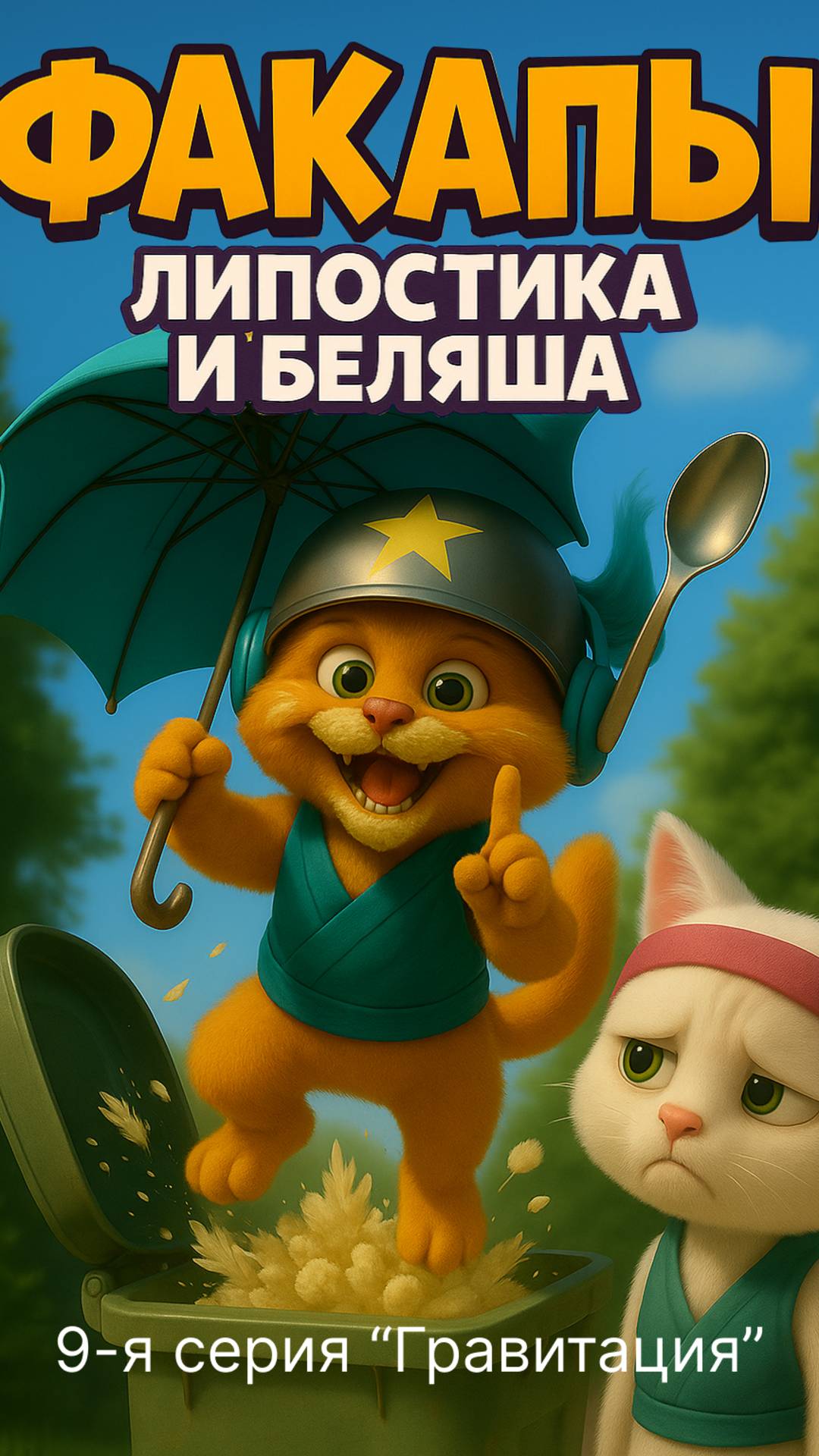 Котята Липостик и Беляш 9 серия #нейросеть #котики #cat #aiart #hailouai #cartoon #мультик