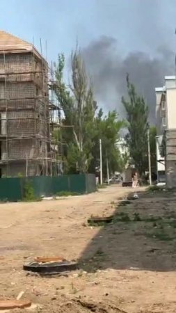 Что-то горит в районе Азовстали