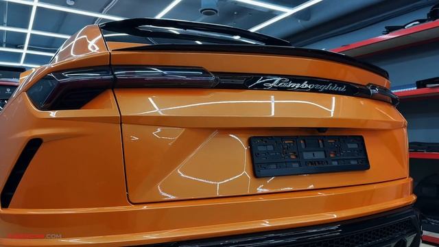 Lamborghini Urus: оклейка полиуретановой пленкой смотреть онлайн