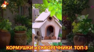 Кормушки и скворечники своими руками для птиц ТОП-3 (37) 🪚🪛🔨 Идеи для дачи и сада пошагово ❣️