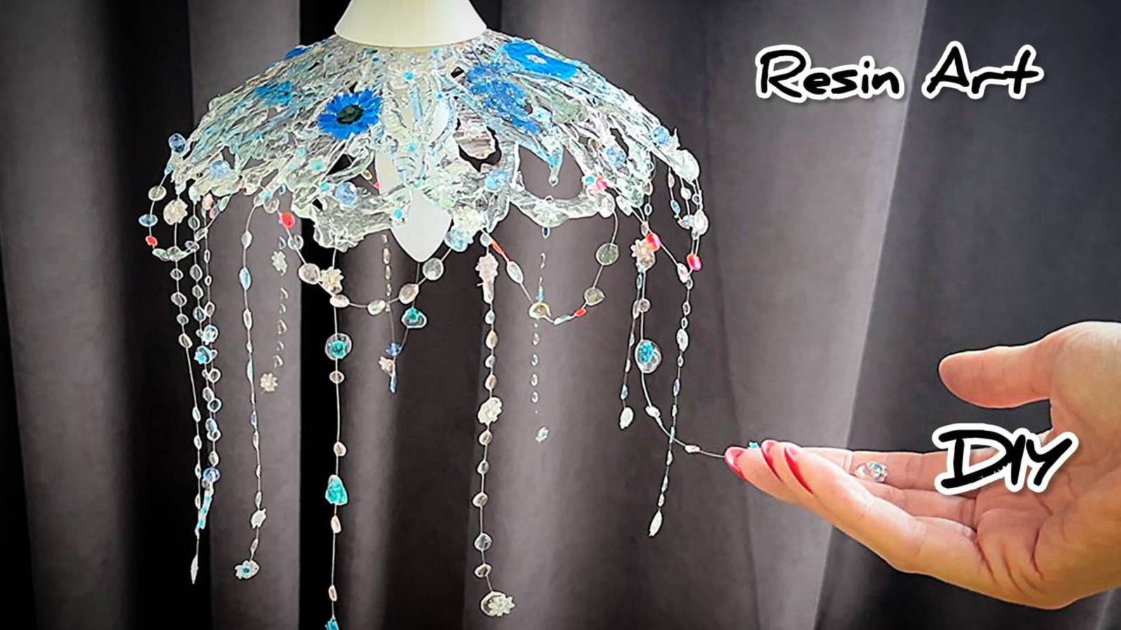 ✨ Цветущий светильник из смолы с подвесками — невероятно красивый и волшебный! ✨ смотреть онлайн