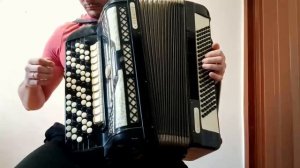 Немецкий концертный пятирядный многотембровый баян Firotti Eroica. Germany. Buttons accordion.