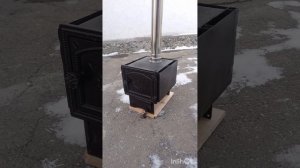 Печка в палатку для зимней рыбалки своими руками
