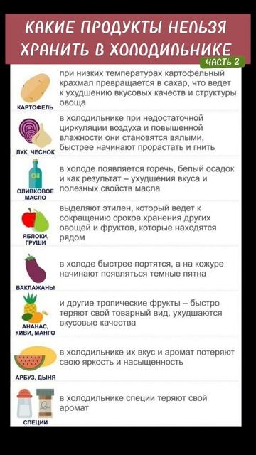 А ВЫ ЗНАЛИ ? Не всю еду можно хранить в холодильнике...... смотреть онлайн