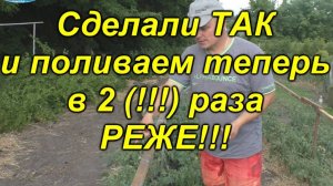 Теперь мы поливаем свои томаты в 2(два!) раза реже!
