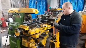 Фрезерный горизонтальный станок 6р82 - часть 2