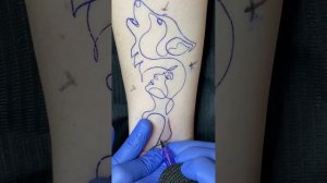 Как делать контур тату