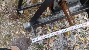 обзор и размеры. дровокол на т 25 . с автономным насосом.