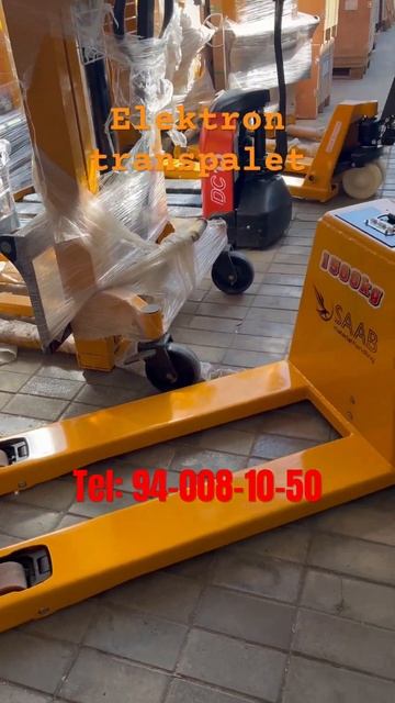 Электрический транспалет- SAAB 1500 кг. 94-008-10-50 #рохли #transpal смотреть онлайн