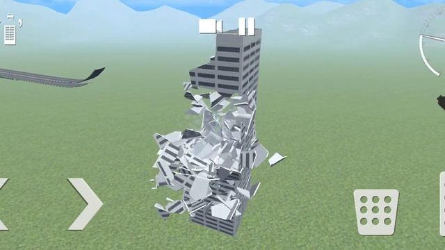 ломаем дом машинами в игре Simple Crash смотреть онлайн